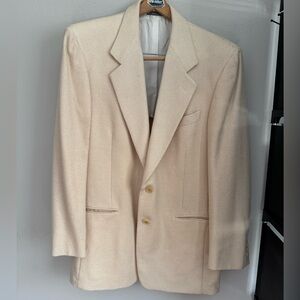 Salvatore Ferragamo silk wool blend blazer